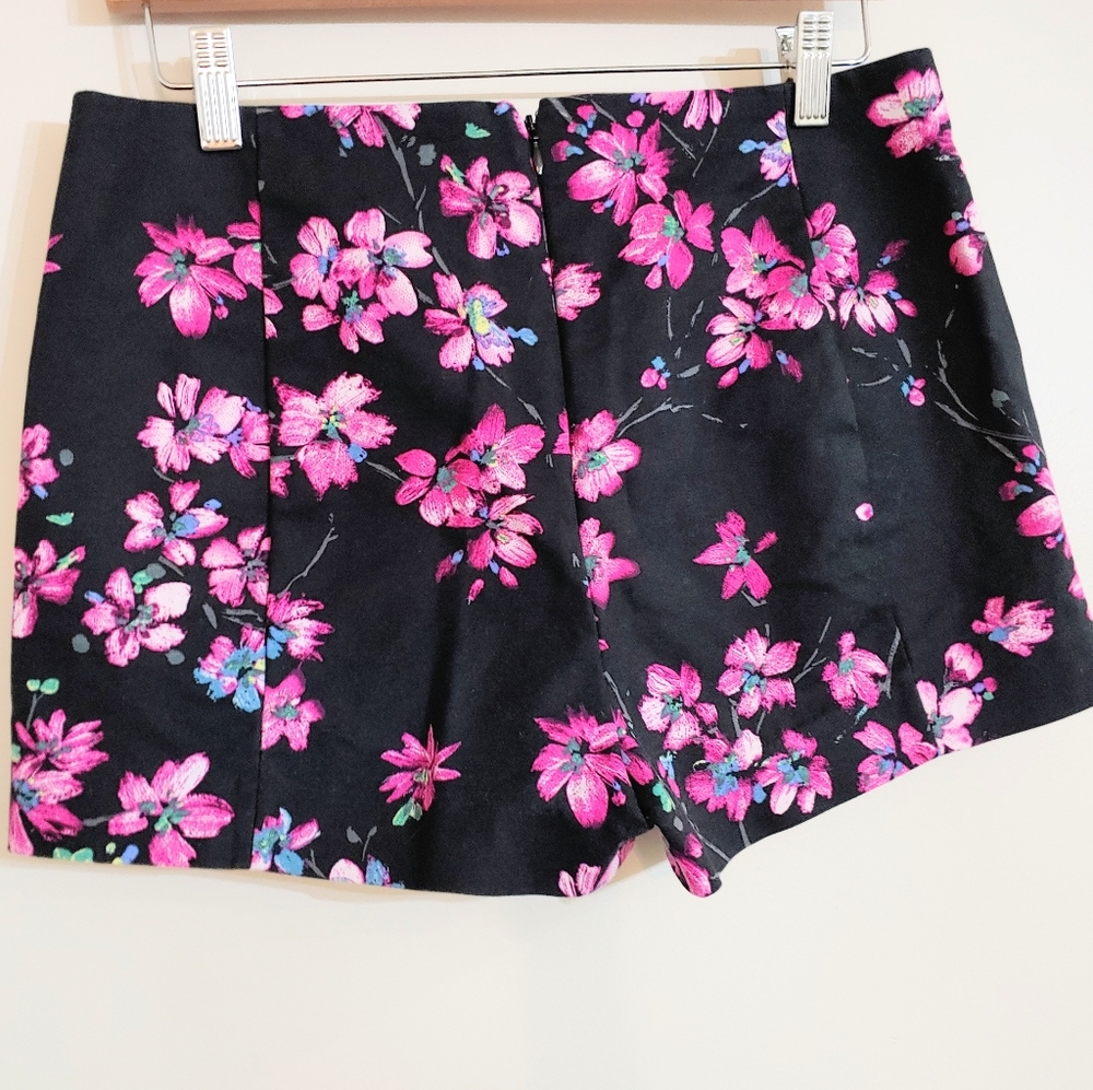 Pink floral skort
